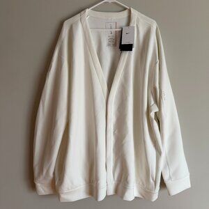 Nike HQ69428-133 Mens 3XL-Tall 24.7 Impossibly Soft Cardigan Sweater Bone White